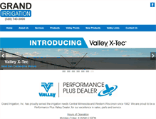 Tablet Screenshot of grandirrigation.com